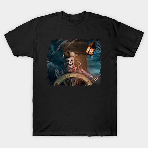 Pirate Skeleton No Text T-Shirt by SafSafStore